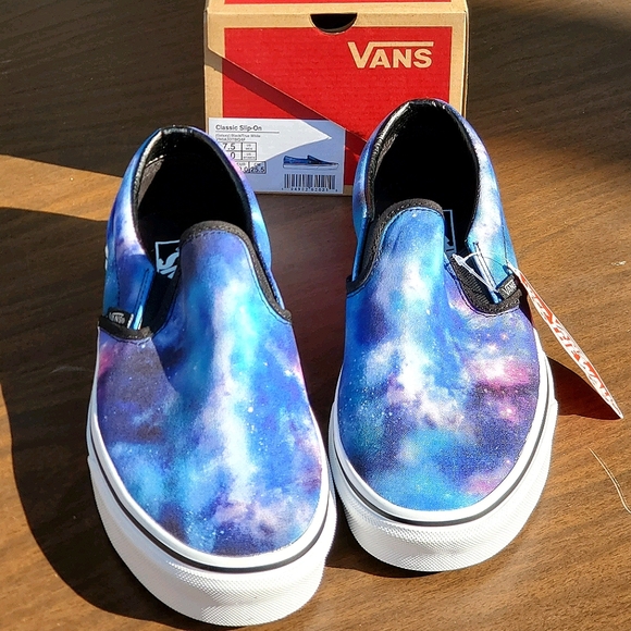 galaxy vans slip ons